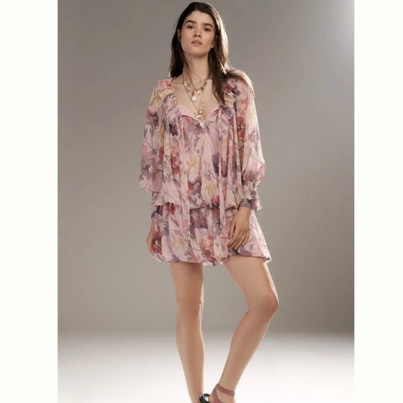 Mare Mare Long-Sleeve Mini Dress L - Picture 2 of 6